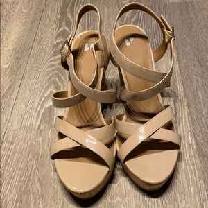 B.P. Nude wedges
